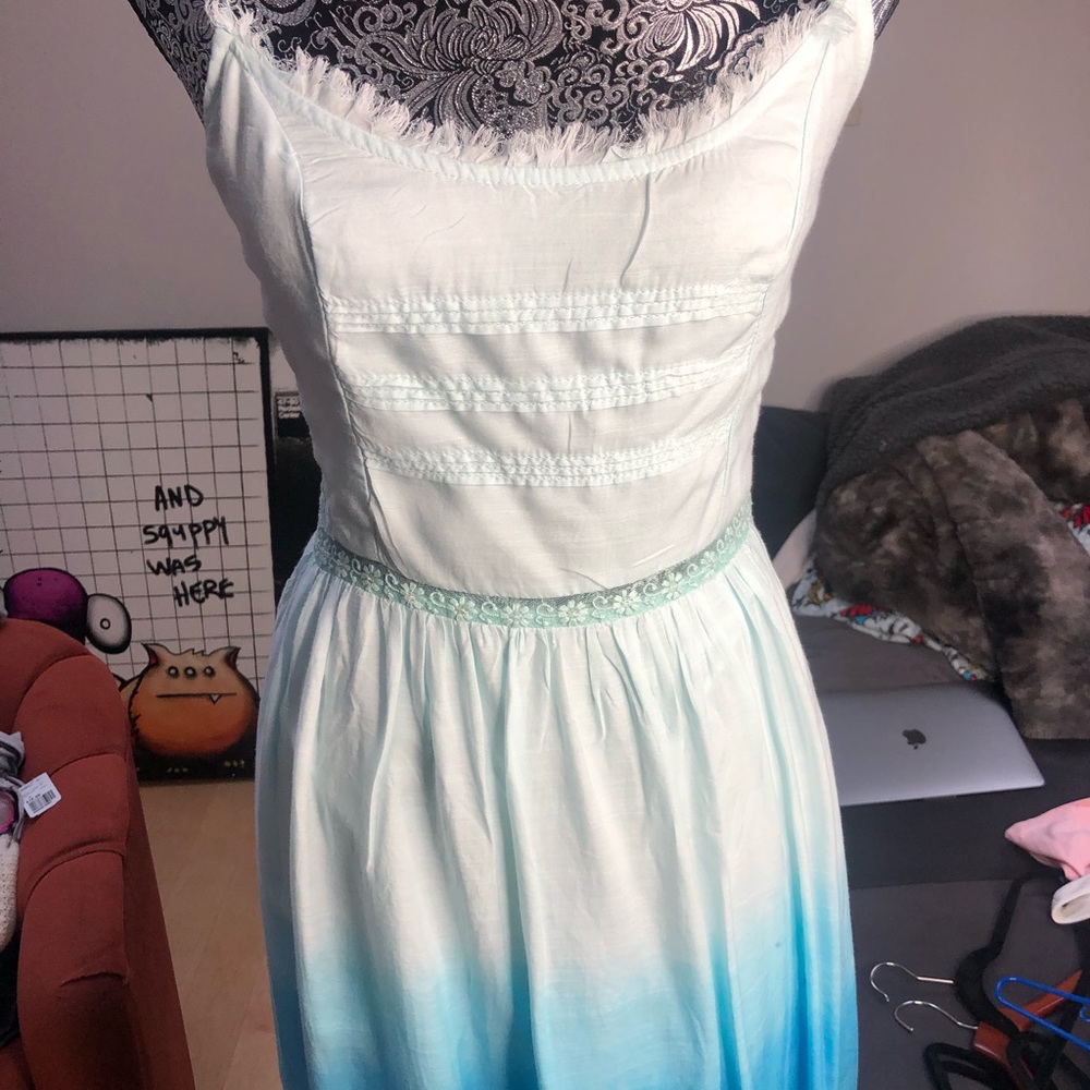 blue ombré mini dress M